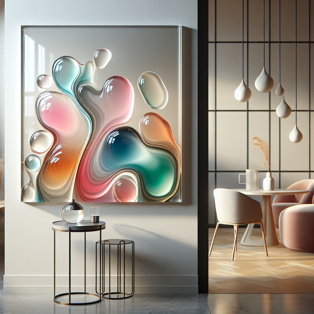 43. Using Resin Art to Add Personality to a Minimalist Room