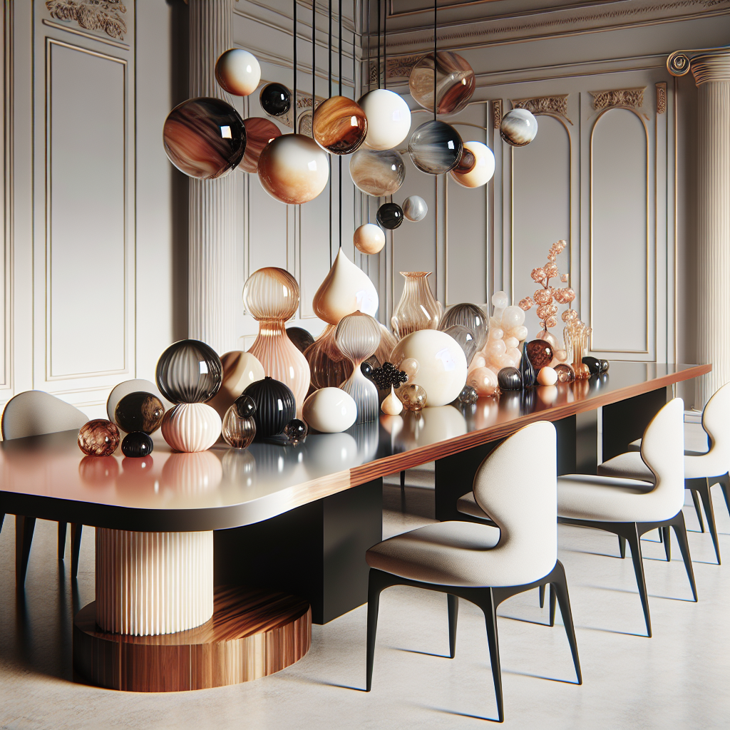 41. Resin Sculptures for Luxury Dining Room Decor