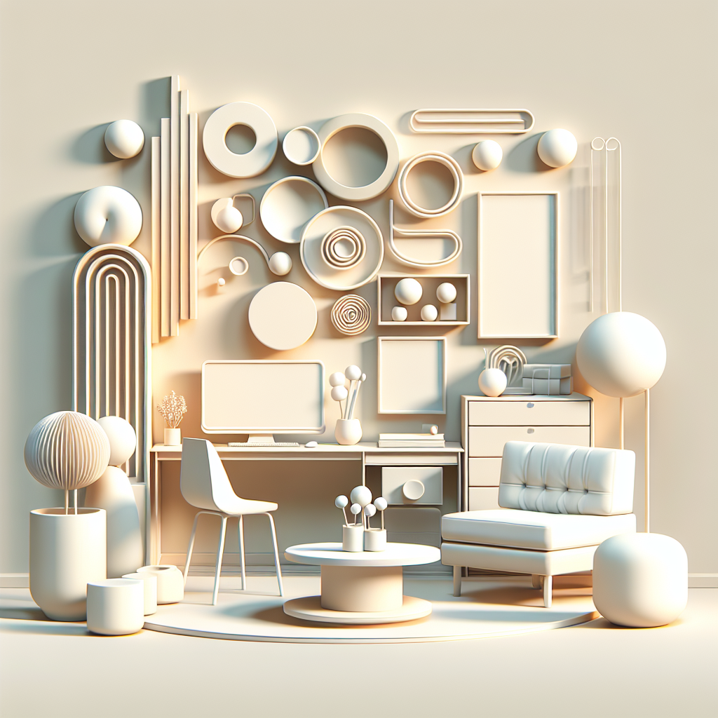 69. Decorating Your Home Office With Minimalist Resin Sculptures