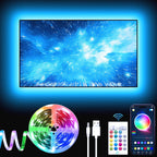 LED TV Backlight Strip 5M – RGB Music Sync Bluetooth Lights for 45–75" TVs