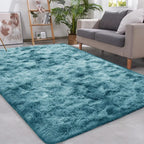 Gray Fluffy Rug – Soft Velvet Anti-Slip Carpet for Home