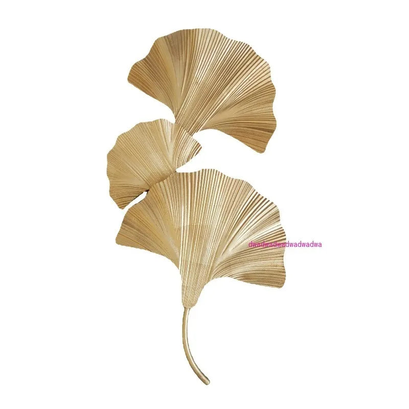Elegant Ginkgo Biloba Designer Wall Lamp - American Light Luxury for Villa & Hotel Living Rooms