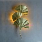 Elegant Ginkgo Biloba Designer Wall Lamp - American Light Luxury for Villa & Hotel Living Rooms