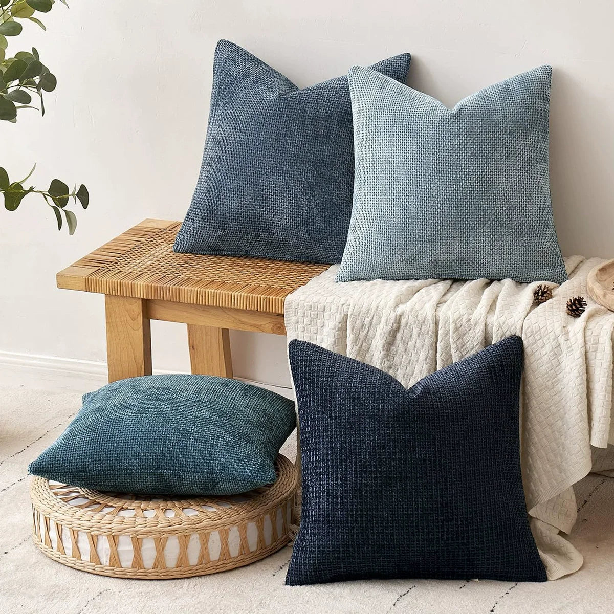Chenille Boho Throw Pillow Covers